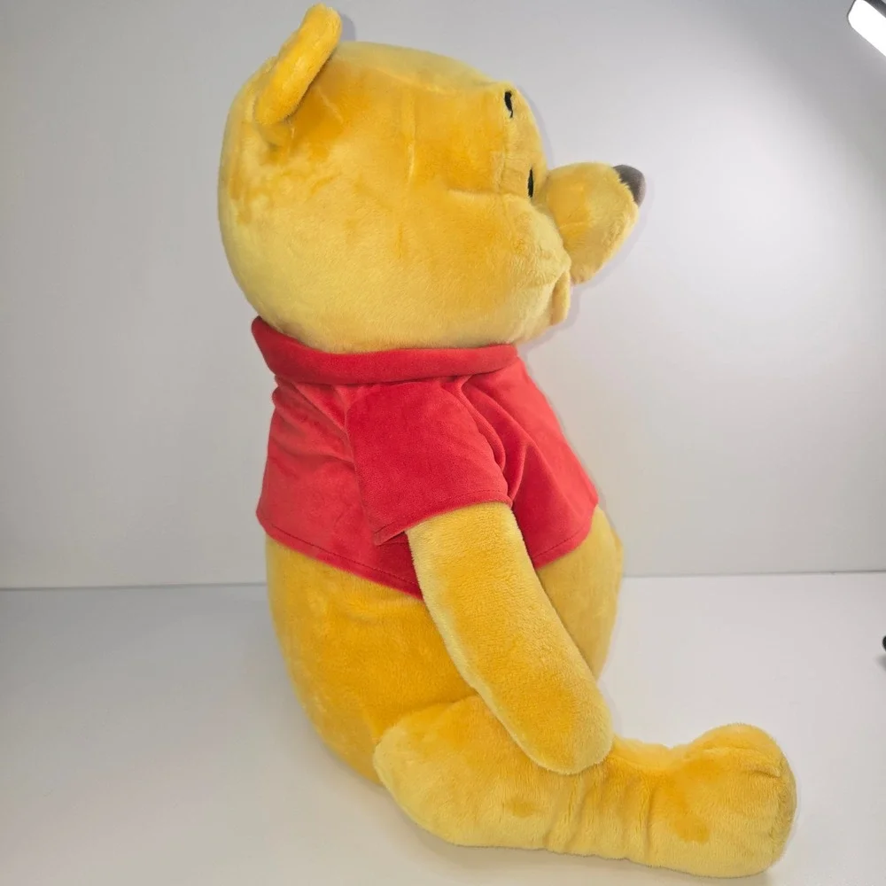 Disney Store Winnie The Pooh Plush Large Stuffed Animal Red Shirt Bear 16